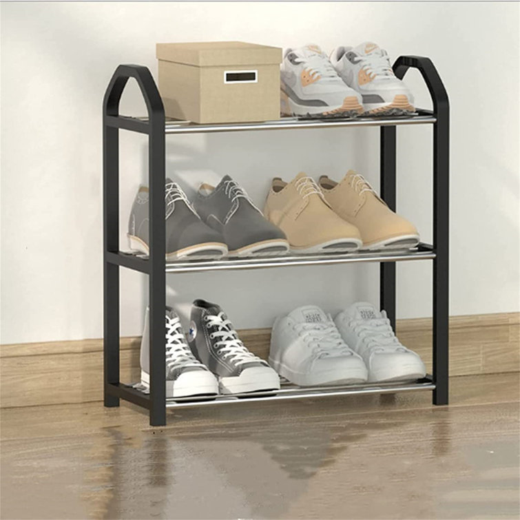 Shoe Rack Small Shoe Rack 3 Tier Mini Shoe Rack Footware Storage Quick Assembly No Tools Required Narrow Shoe Shelf Organizer For Closet Entryway